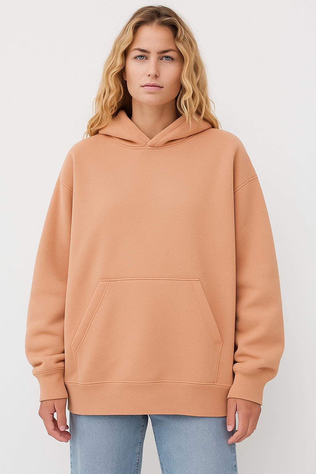 Milltex 1017W Women’s Oversized Pullover Hoodie Sweatshirt
