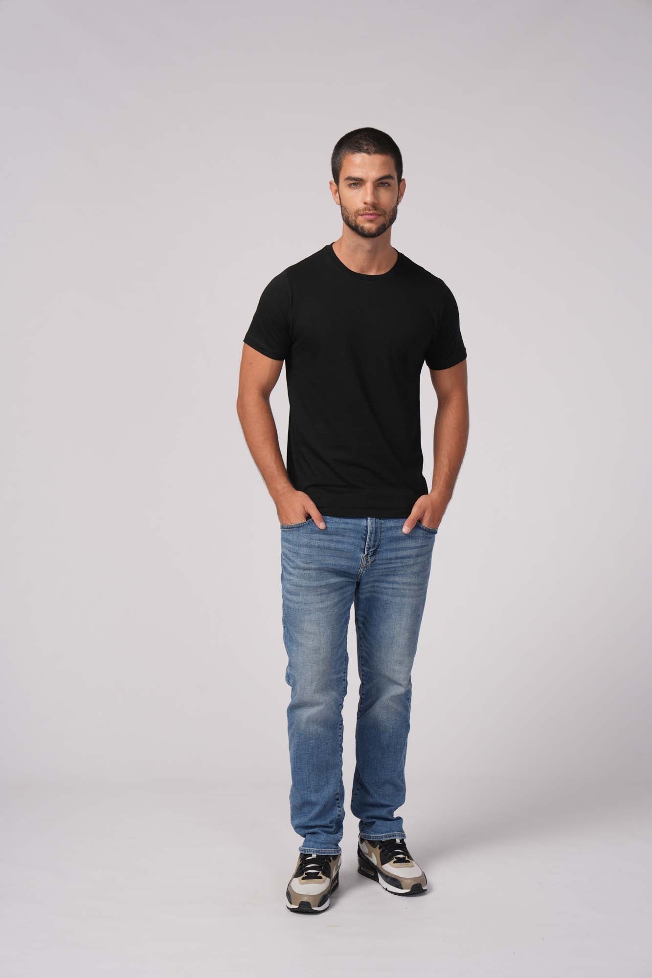 4.6 Oz 100% Combed Cotton Unisex Premium Tee Shirt Light Weight Short Sleeve Crewneck with Side Seam and Ringspun Yarn Style 300