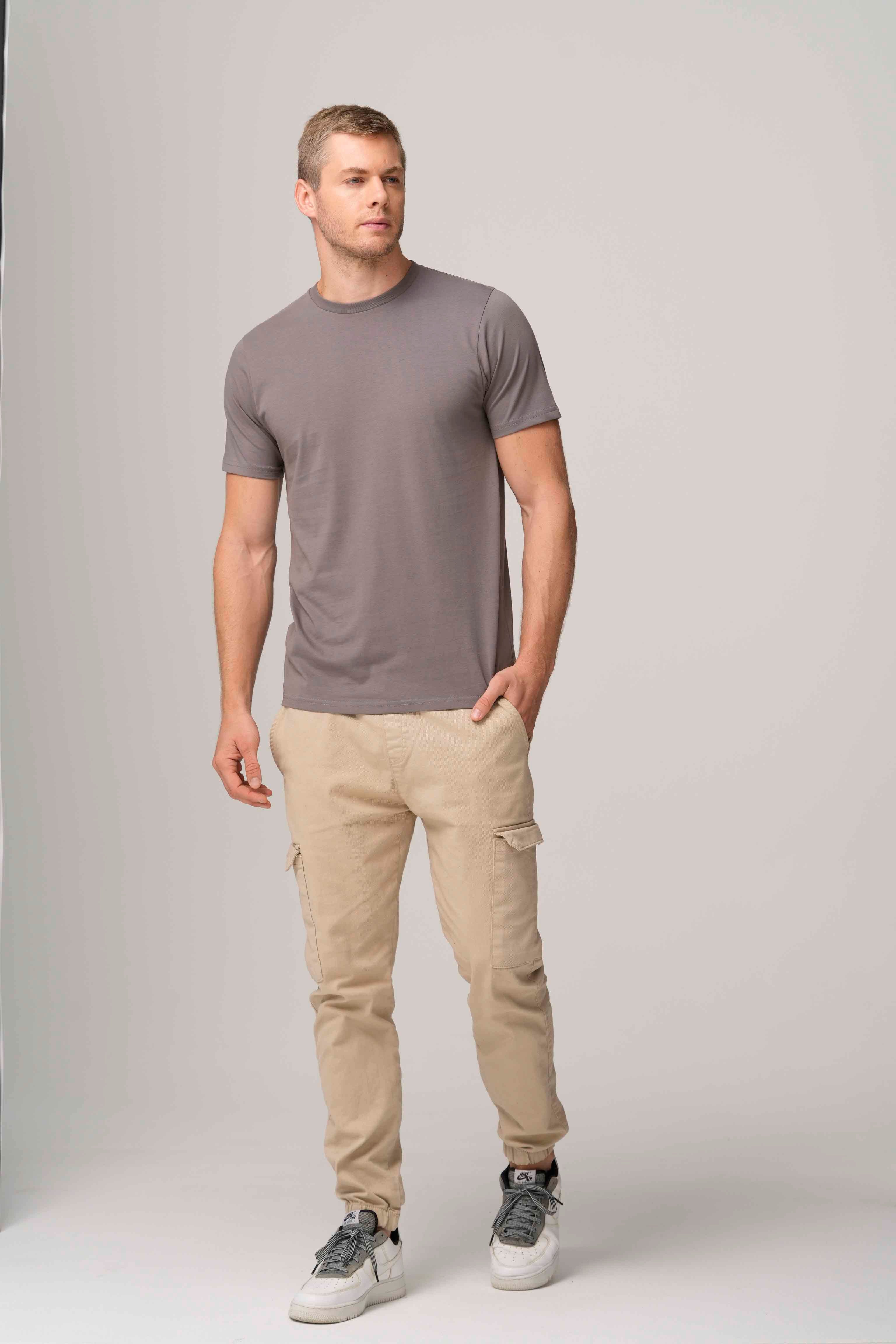 4.6 Oz 100% Combed Cotton Unisex Premium Tee Shirt Light Weight Short Sleeve Crewneck with Side Seam and Ringspun Yarn Style 300