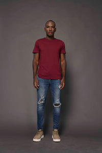 4.6 Oz 100% Combed Cotton Unisex Premium Tee Shirt Light Weight Short Sleeve Crewneck with Side Seam and Ringspun Yarn Style 300