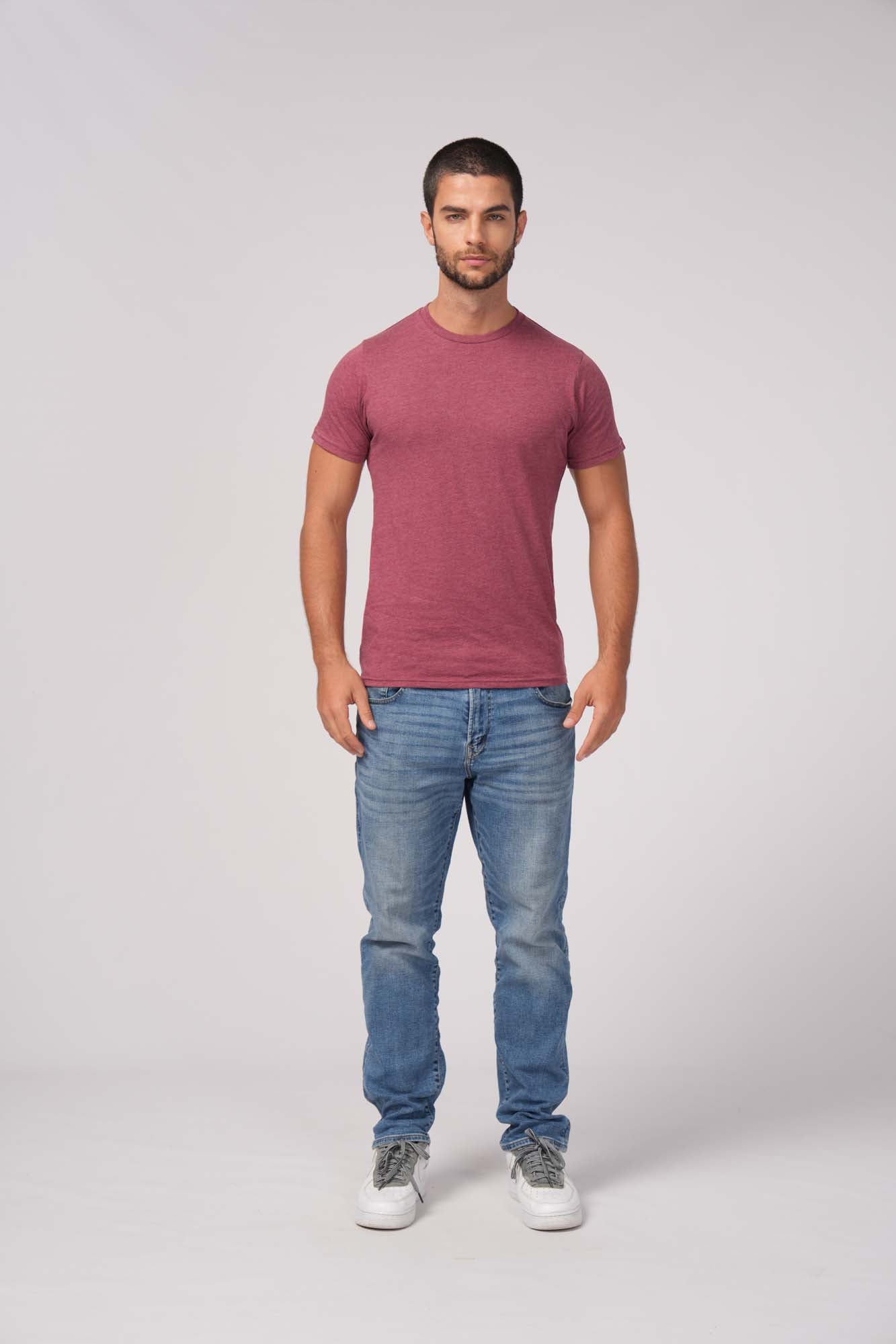 4.6 Oz 100% Combed Cotton Unisex Premium Tee Shirt Light Weight Short Sleeve Crewneck with Side Seam and Ringspun Yarn Style 300