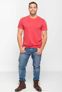 4.6 Oz 100% Combed Cotton Unisex Premium Tee Shirt Light Weight Short Sleeve Crewneck with Side Seam and Ringspun Yarn Style 300