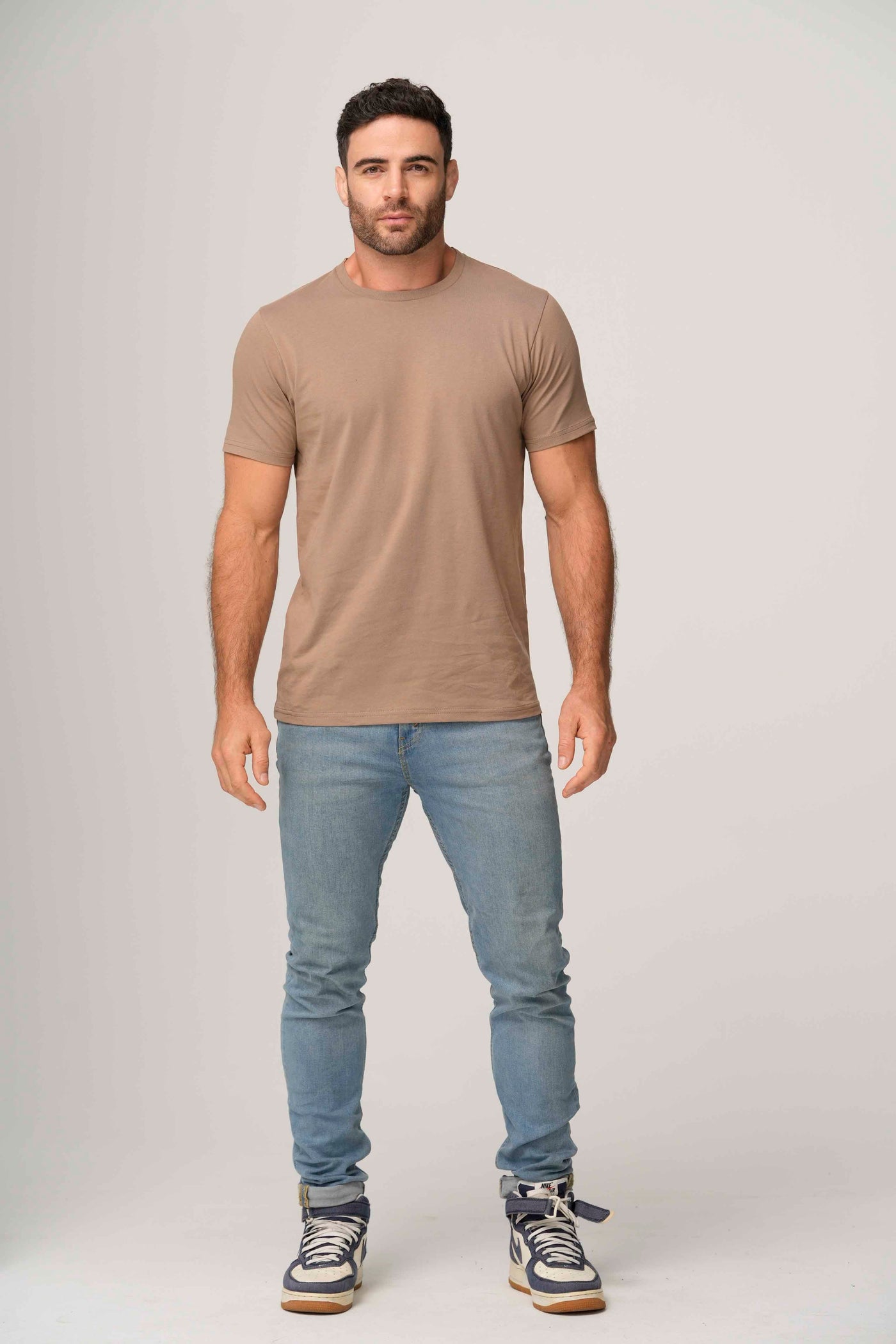 4.6 Oz 100% Combed Cotton Unisex Premium Tee Shirt Light Weight Short Sleeve Crewneck with Side Seam and Ringspun Yarn Style 300