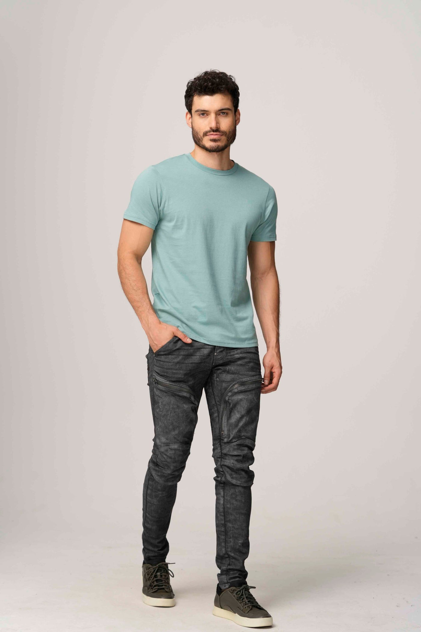 4.6 Oz 100% Combed Cotton Unisex Premium Tee Shirt Light Weight Short Sleeve Crewneck with Side Seam and Ringspun Yarn Style 300