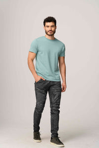 4.6 Oz 100% Combed Cotton Unisex Premium Tee Shirt Light Weight Short Sleeve Crewneck with Side Seam and Ringspun Yarn Style 300