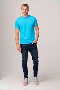 4.6 Oz 100% Combed Cotton Unisex Premium Tee Shirt Light Weight Short Sleeve Crewneck with Side Seam and Ringspun Yarn Style 300