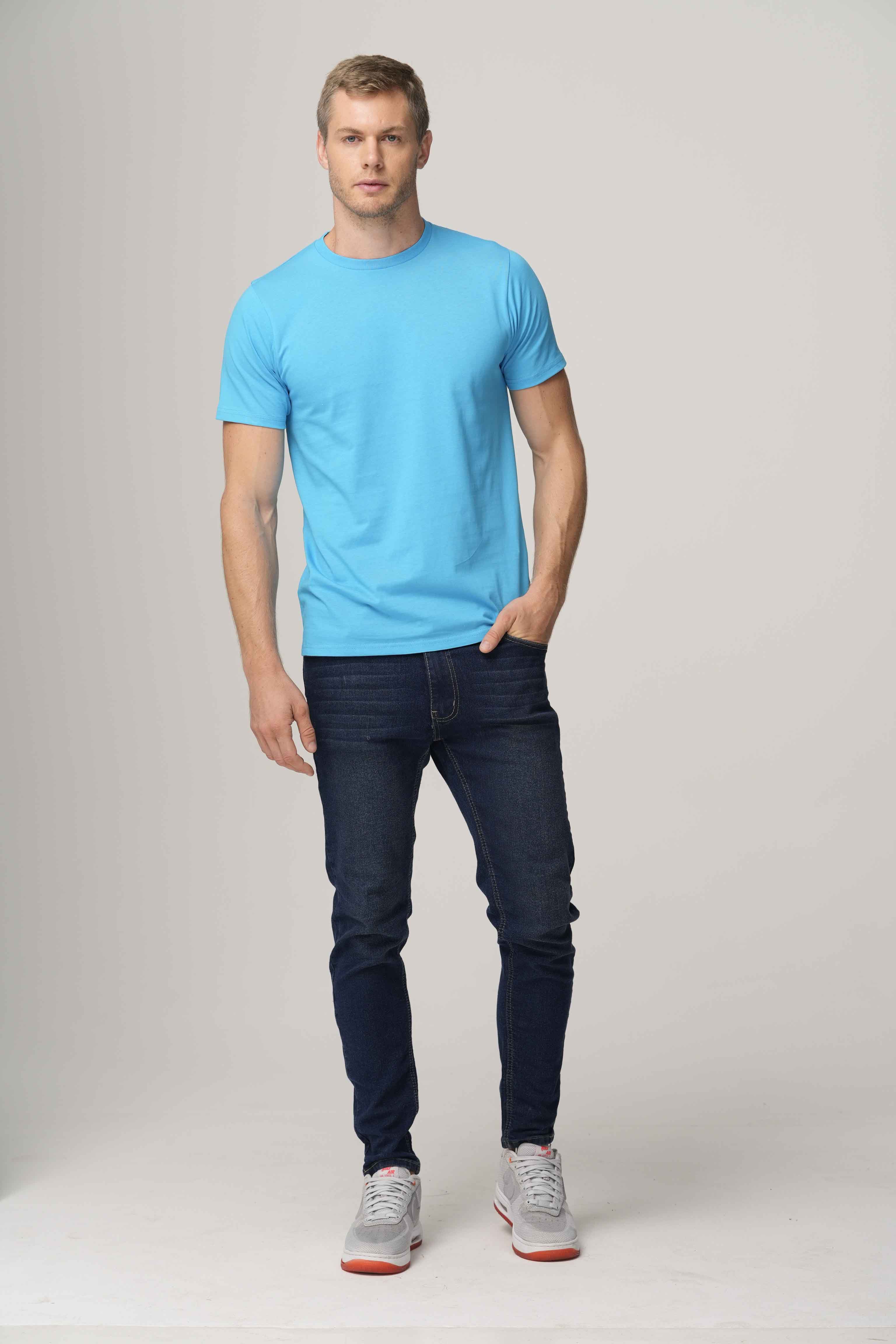 4.6 Oz 100% Combed Cotton Unisex Premium Tee Shirt Light Weight Short Sleeve Crewneck with Side Seam and Ringspun Yarn Style 300