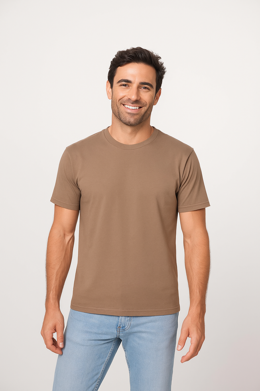Milltex 300 Unisex Premium Cotton Lightweight Tee - Safari