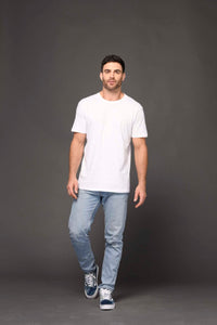 4.6 Oz 100% Combed Cotton Unisex Premium Tee Shirt Light Weight Short Sleeve Crewneck with Side Seam and Ringspun Yarn Style 300