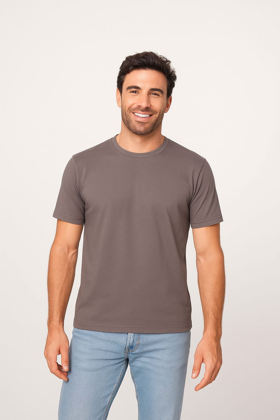 Milltex 300 Unisex Premium Cotton Lightweight Tee - Cool Gray