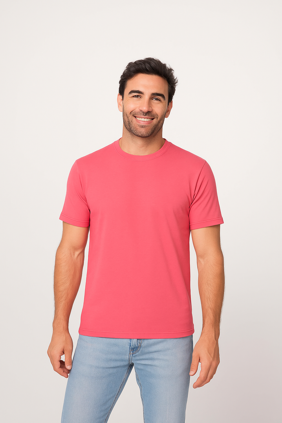 Milltex 300 Unisex Premium Cotton Lightweight Tee - Coral silk