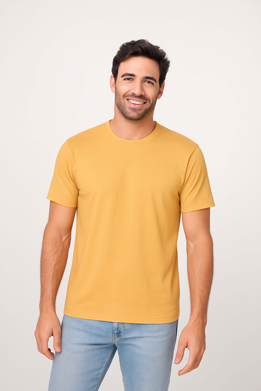 Milltex 300 Unisex Premium Cotton Lightweight Tee - Mustard