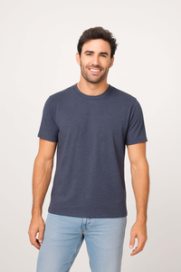 Milltex 300 Unisex Premium Cotton Lightweight Tee - Navy Heather