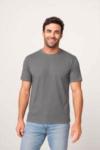 Milltex 300 Unisex Premium Cotton Lightweight Tee - Steel Gray