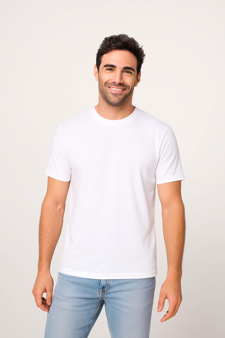 Milltex 300 Unisex Premium Cotton Lightweight Tee - White