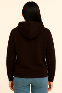 Milltex 717 Unisex Mid Weight Classic Pullover Hoodie in Chocolate