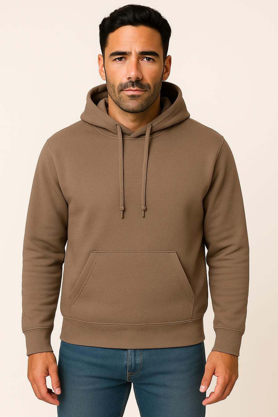 Milltex 717 Unisex Mid Weight Classic Pullover Hoodie in Cool Grey