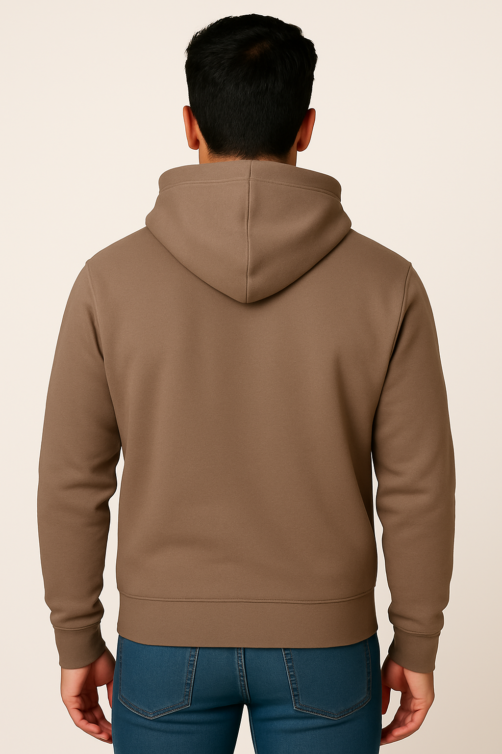Milltex 717 Unisex Mid Weight Classic Pullover Hoodie in Chocolate