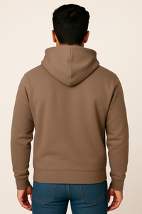 Milltex 717 Unisex Mid Weight Classic Pullover Hoodie in Chocolate
