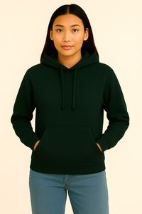 Milltex 717 Unisex Mid Weight Classic Pullover Hoodie Forest