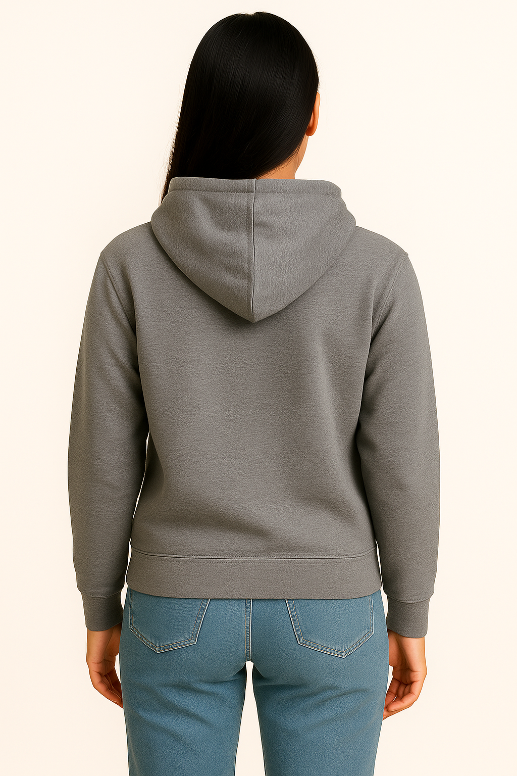 Milltex 717 Unisex Mid Weight Classic Pullover Hoodie Charcoal Heather