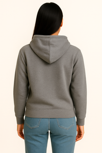Milltex 717 Unisex Mid Weight Classic Pullover Hoodie Charcoal Heather