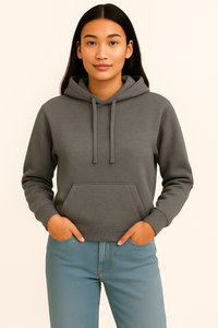 Milltex 717 Unisex Mid Weight Classic Pullover Hoodie in Graphite Heather