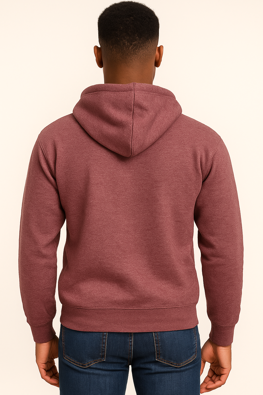Milltex 717 Unisex Mid Weight Classic Pullover Hoodie in Chocolate