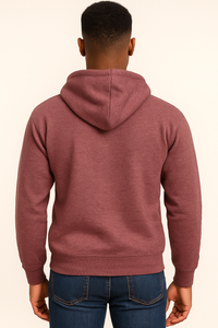 Milltex 717 Unisex Mid Weight Classic Pullover Hoodie in Chocolate