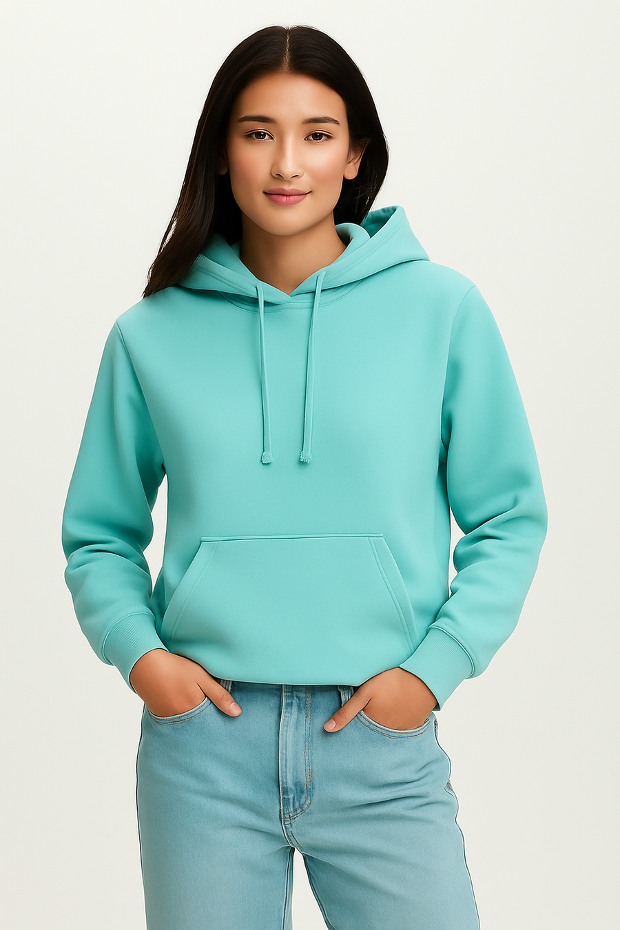 Milltex 717 Unisex Mid Weight Classic Pullover Hoodie in Mint