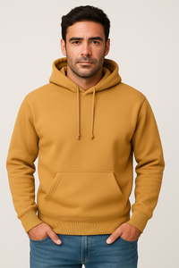 Milltex 717 Unisex Mid Weight Classic Pullover Hoodie Mustard