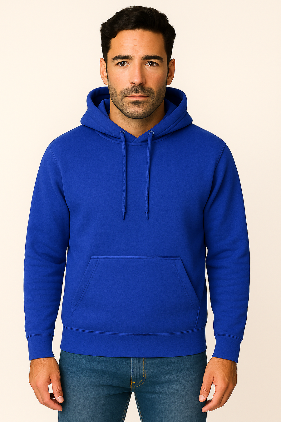 Milltex 717 Unisex Mid Weight Classic Pullover Hoodie in Royal Color