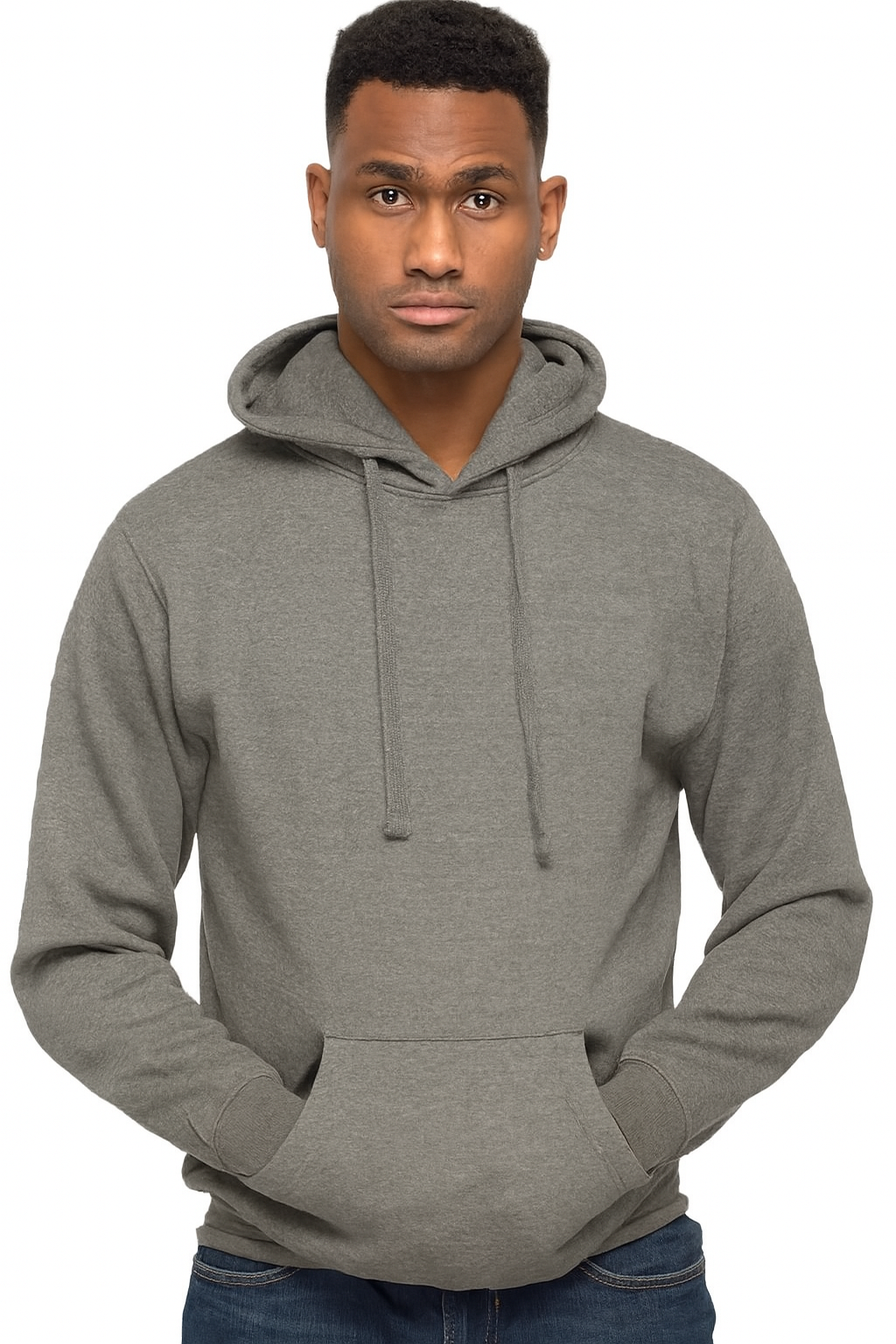 Milltex 717 Unisex Mid Weight Classic Pullover Hoodie in Steel Grey