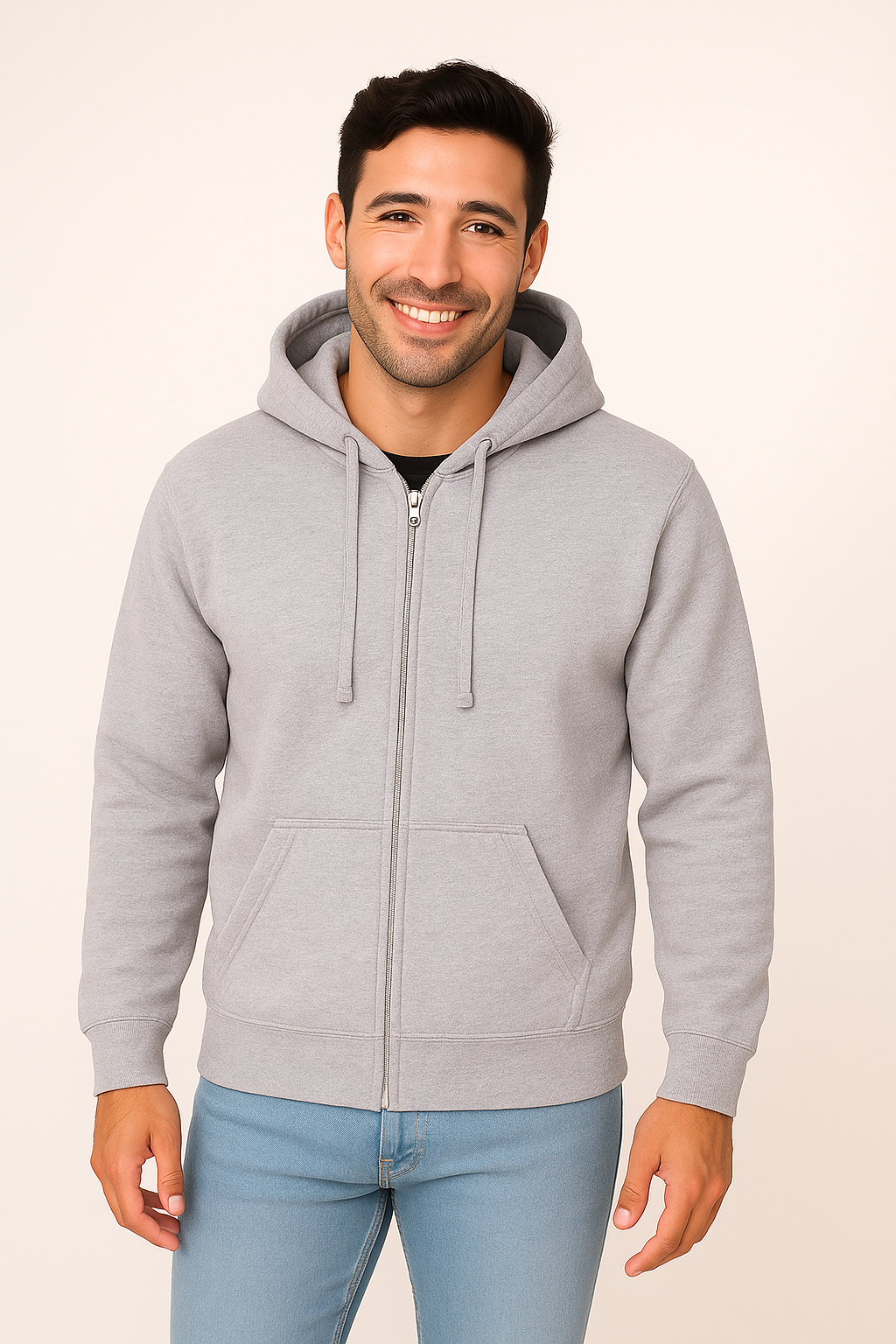 Milltex 750 Adult Unisex Mid Weight Classic Zipper Hoodie