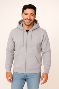 Milltex 750 Adult Unisex Mid Weight Classic Zipper Hoodie