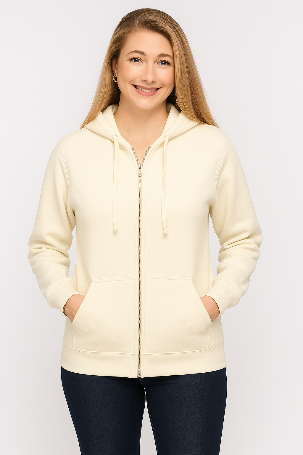 Milltex 750 Adult Unisex Mid Weight Classic Zipper Hoodie