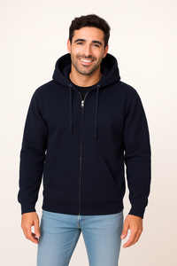 Milltex 750 Adult Unisex Mid Weight Classic Zipper Hoodie