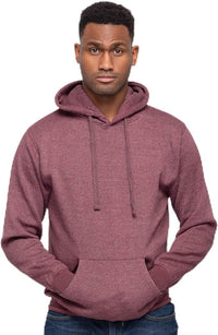 Milltex 717 Unisex Mid Weight Classic Pullover Hoodie in Maroon Heather