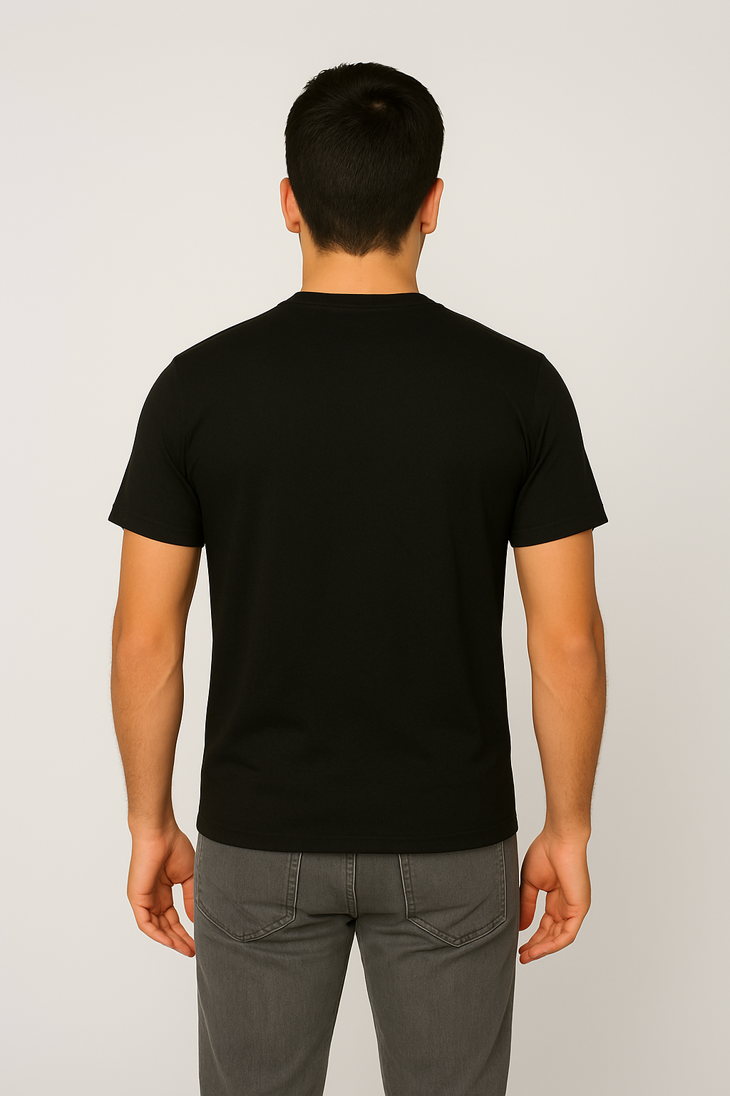 Milltex 900 Unisex Short Sleeve Tubular Fit Tee - Black