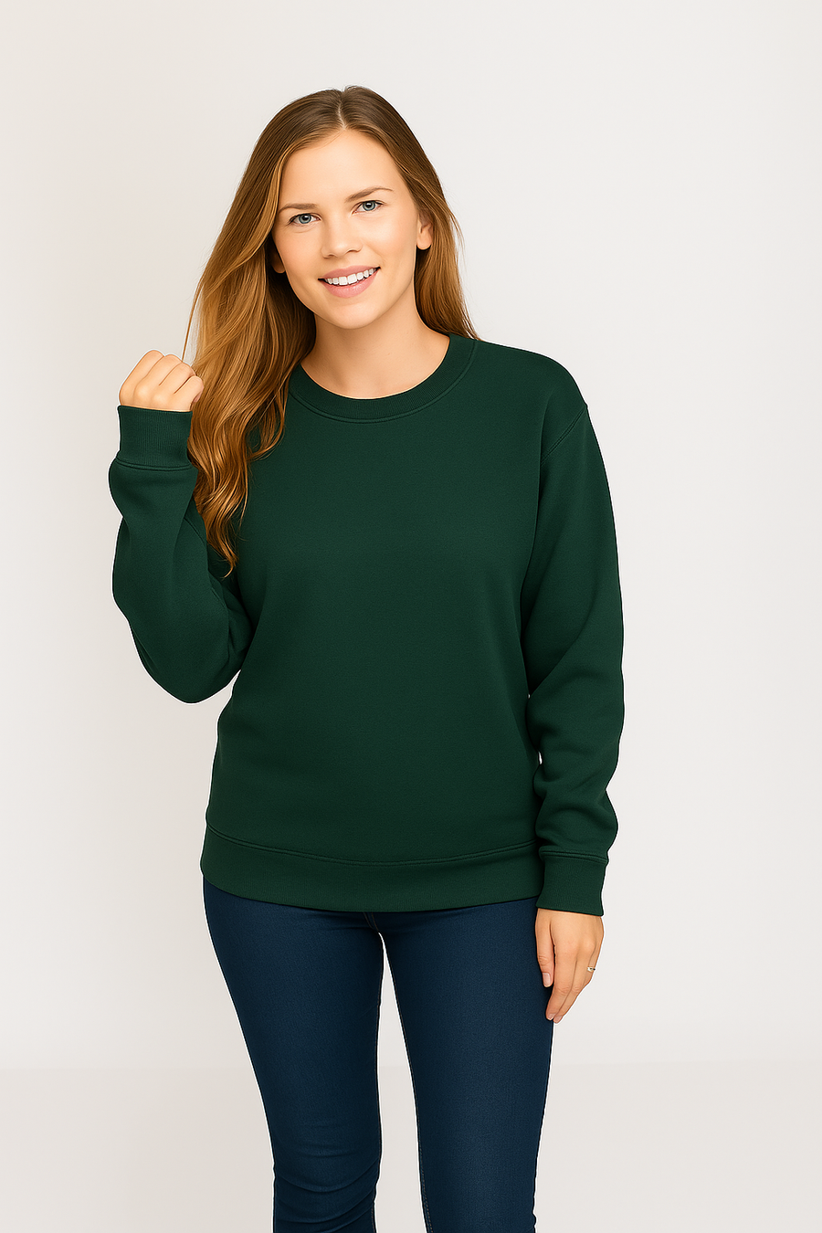 Style 903 Mid Weight Crewneck Sweatshirt - Forest