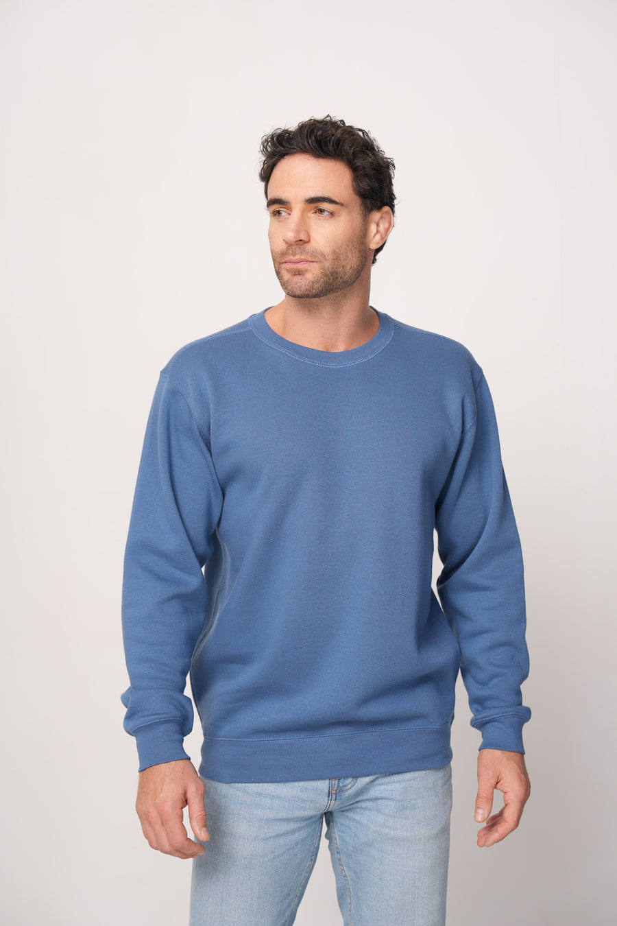Style 903 Mid Weight Crewneck Sweatshirt - Denim