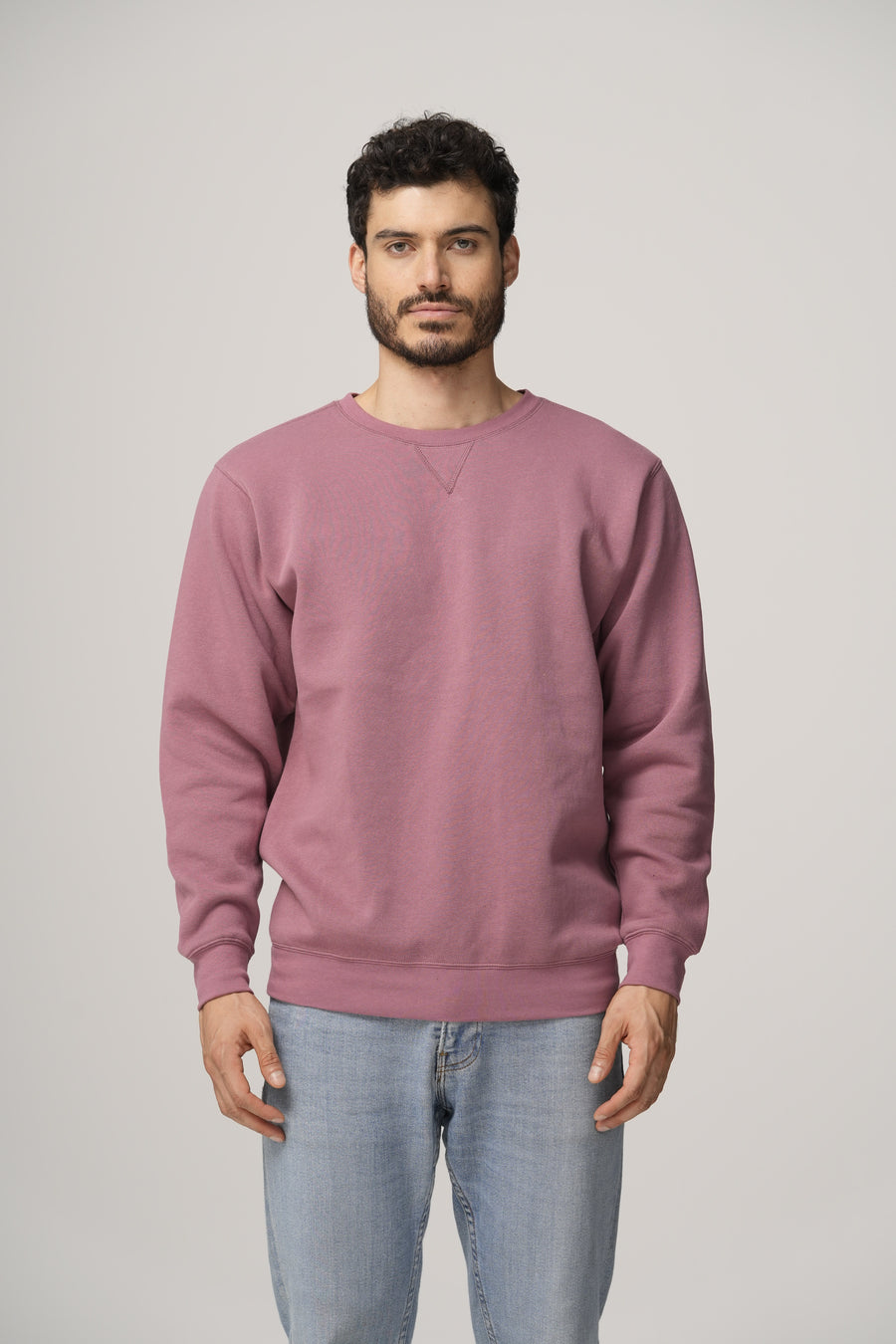 Style 903 Mid Weight Crewneck Sweatshirt - Dusty Pink