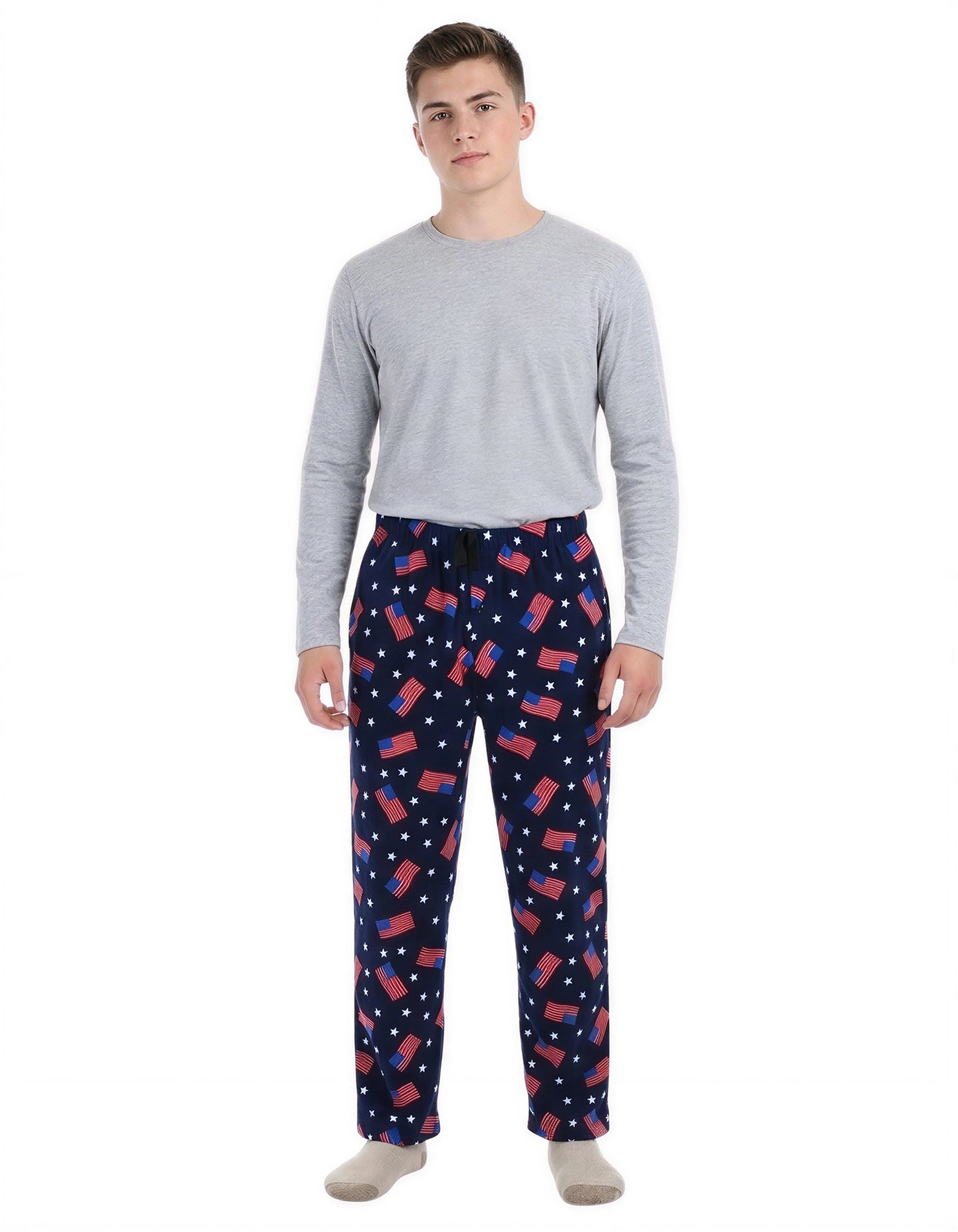 Men's Polar Fleece Pajama Pants – Warm Winter Lounge Bottoms with Pockets – Soft Plush Microfleece Sleepwear