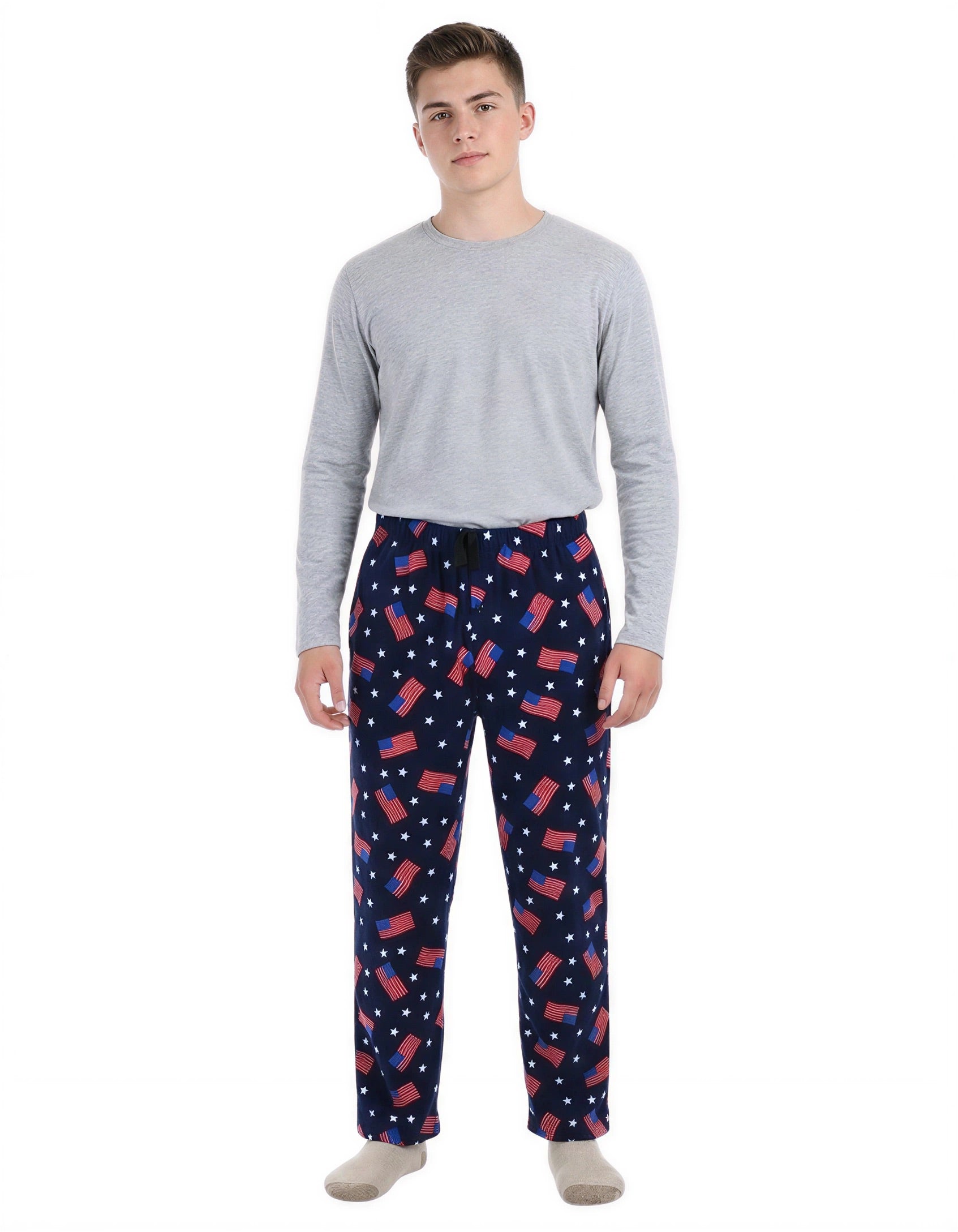 Men's Polar Fleece Pajama Pants – Warm Winter Lounge Bottoms with Pockets – Soft Plush Microfleece Sleepwear