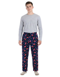 Men's Polar Fleece Pajama Pants – Warm Winter Lounge Bottoms with Pockets – Soft Plush Microfleece Sleepwear