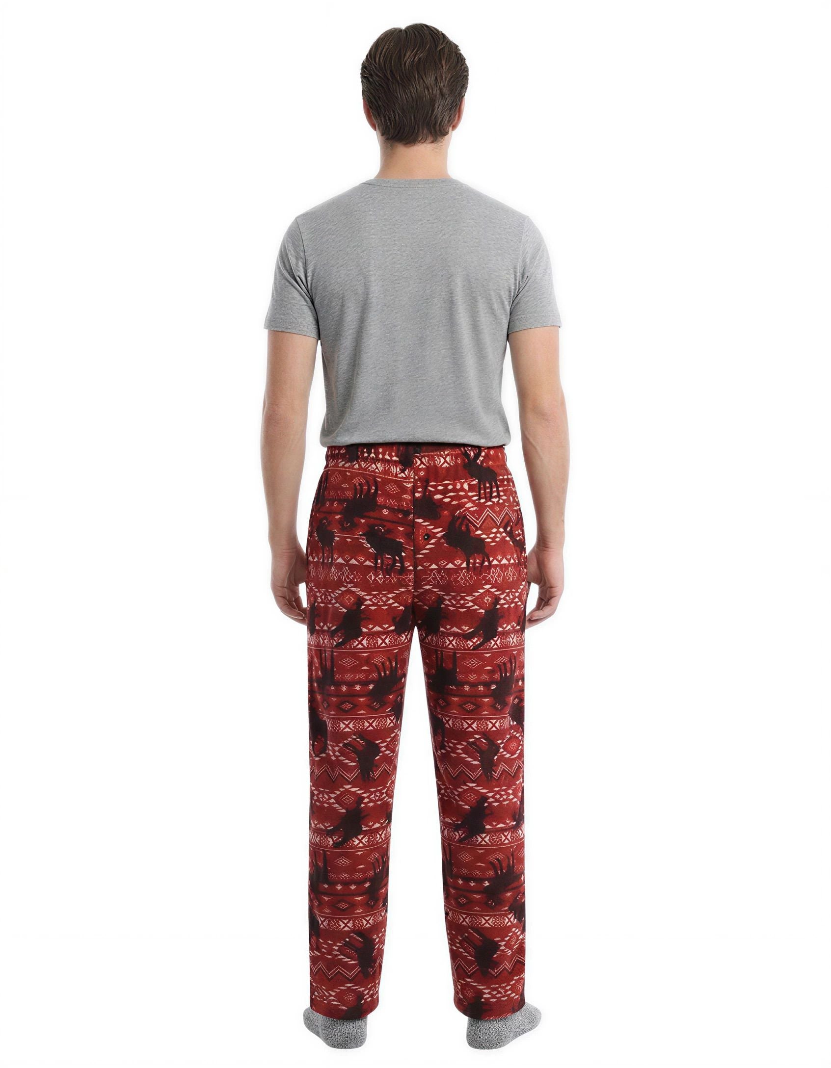 Men's Polar Fleece Pajama Pants – Warm Winter Lounge Bottoms with Pockets – Soft Plush Microfleece Sleepwear