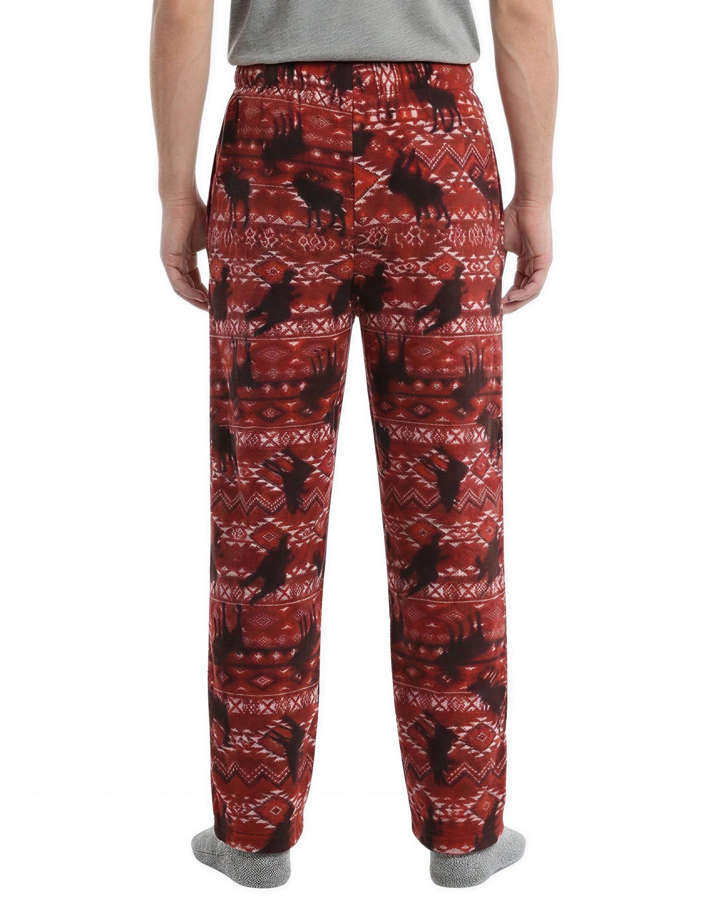 Men's Polar Fleece Pajama Pants – Warm Winter Lounge Bottoms with Pockets – Soft Plush Microfleece Sleepwear